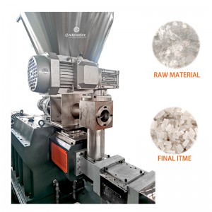 Nagre-recycle ng plastic regranulation extruder machin...