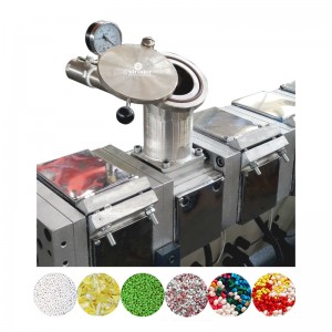 Extrusora de masterbatch de color, máquina extrusora de plástico con alimentador lateral, serie SHJ35